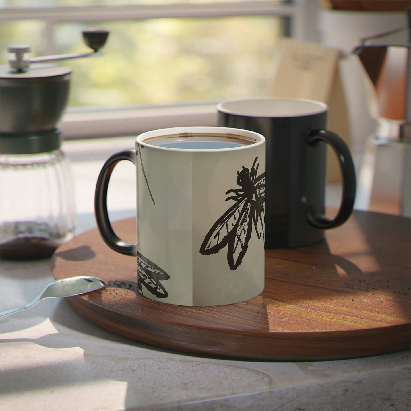Magic Mug - "Dragonfly print" by Nhuralama Art