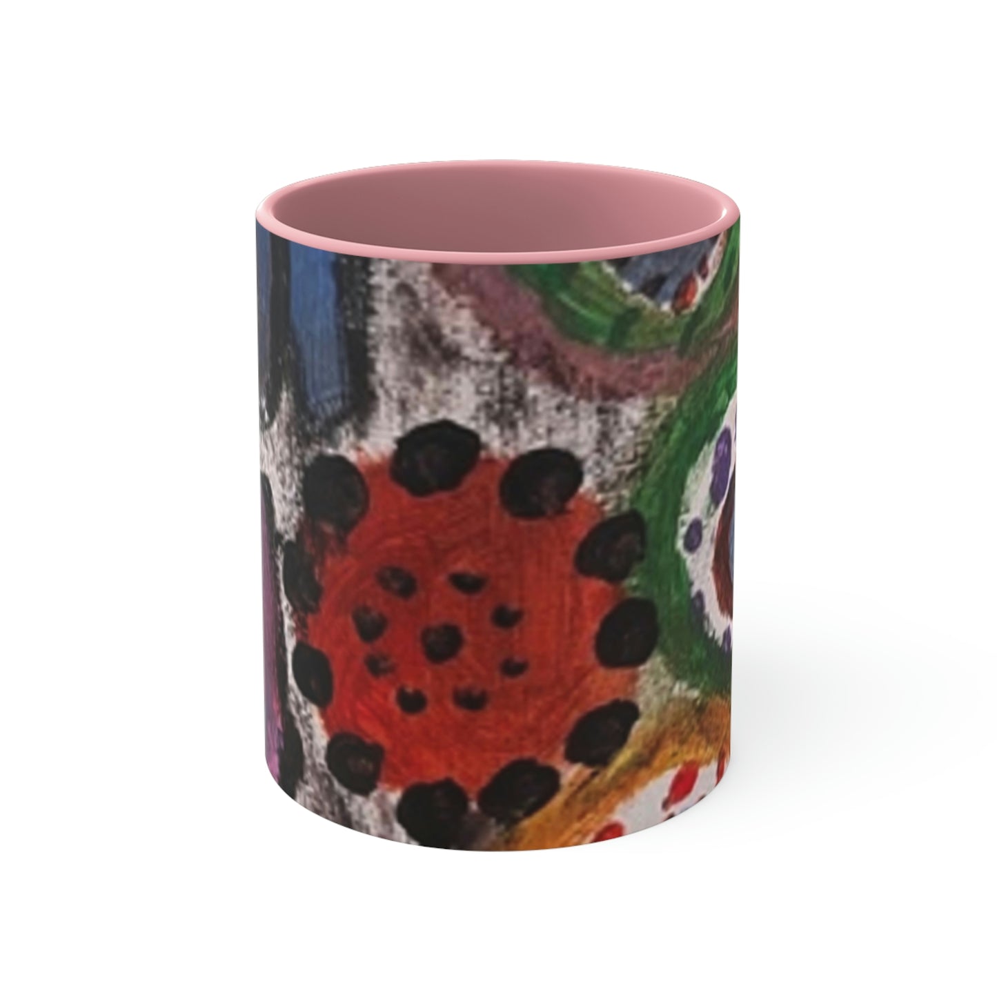 Colorful Accent Mugs with Nhuralama art print design