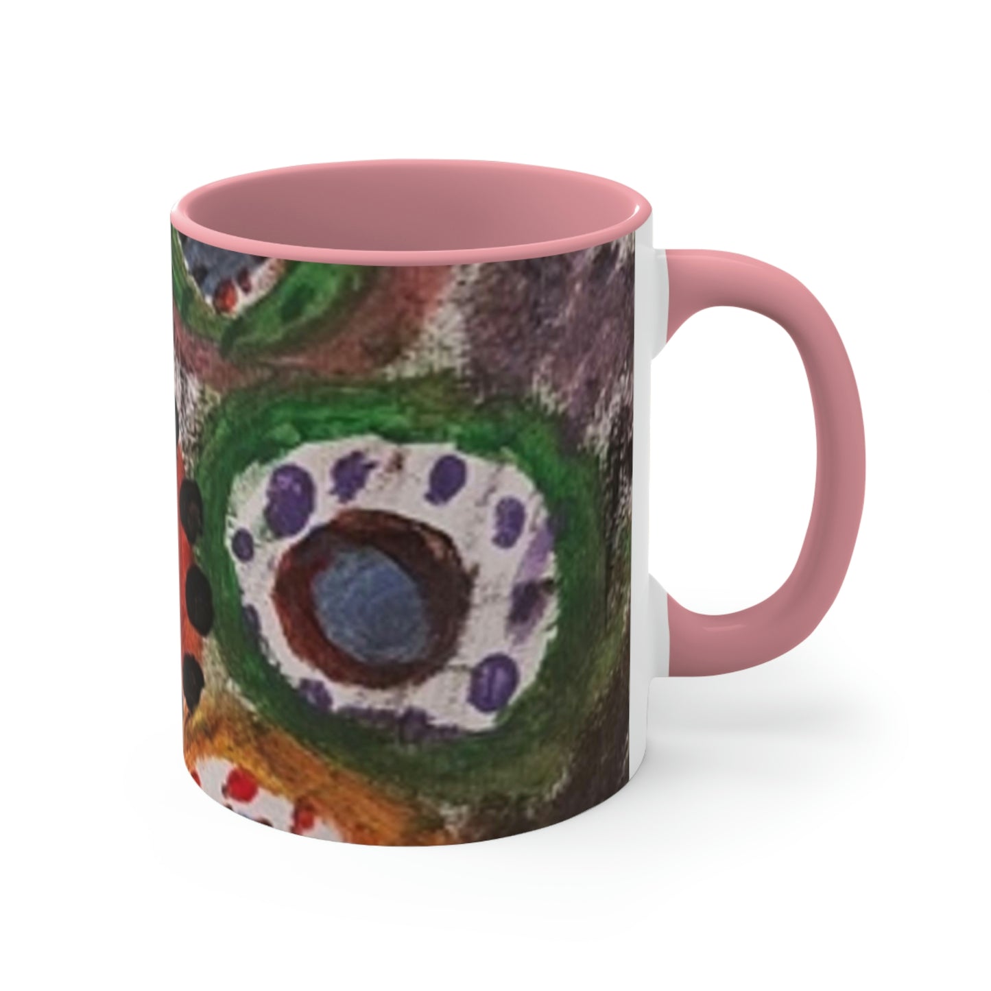 Colorful Accent Mugs with Nhuralama art print design