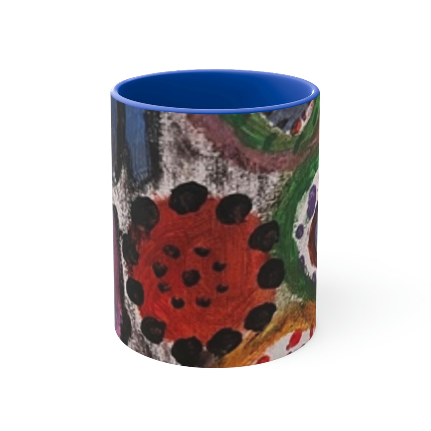 Colorful Accent Mugs with Nhuralama art print design