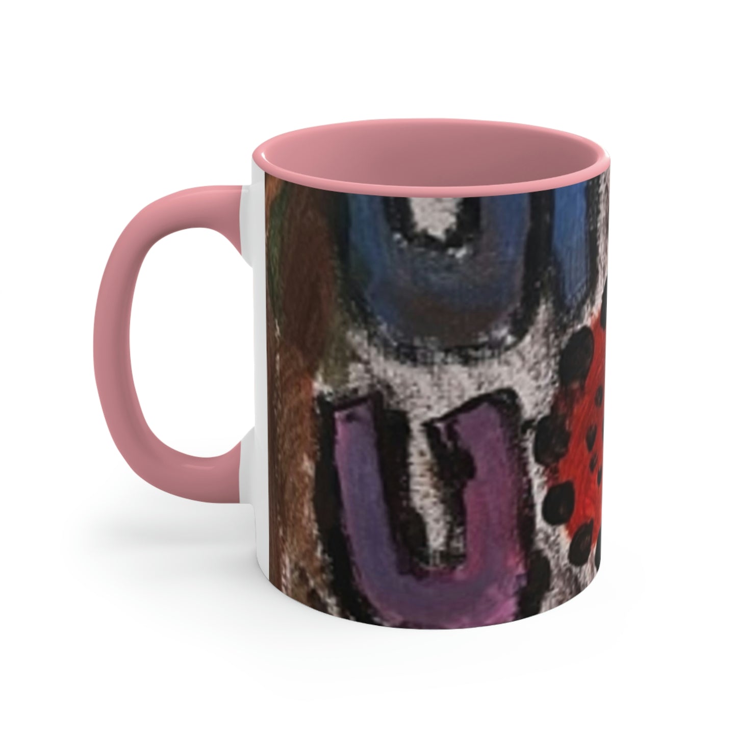 Colorful Accent Mugs with Nhuralama art print design