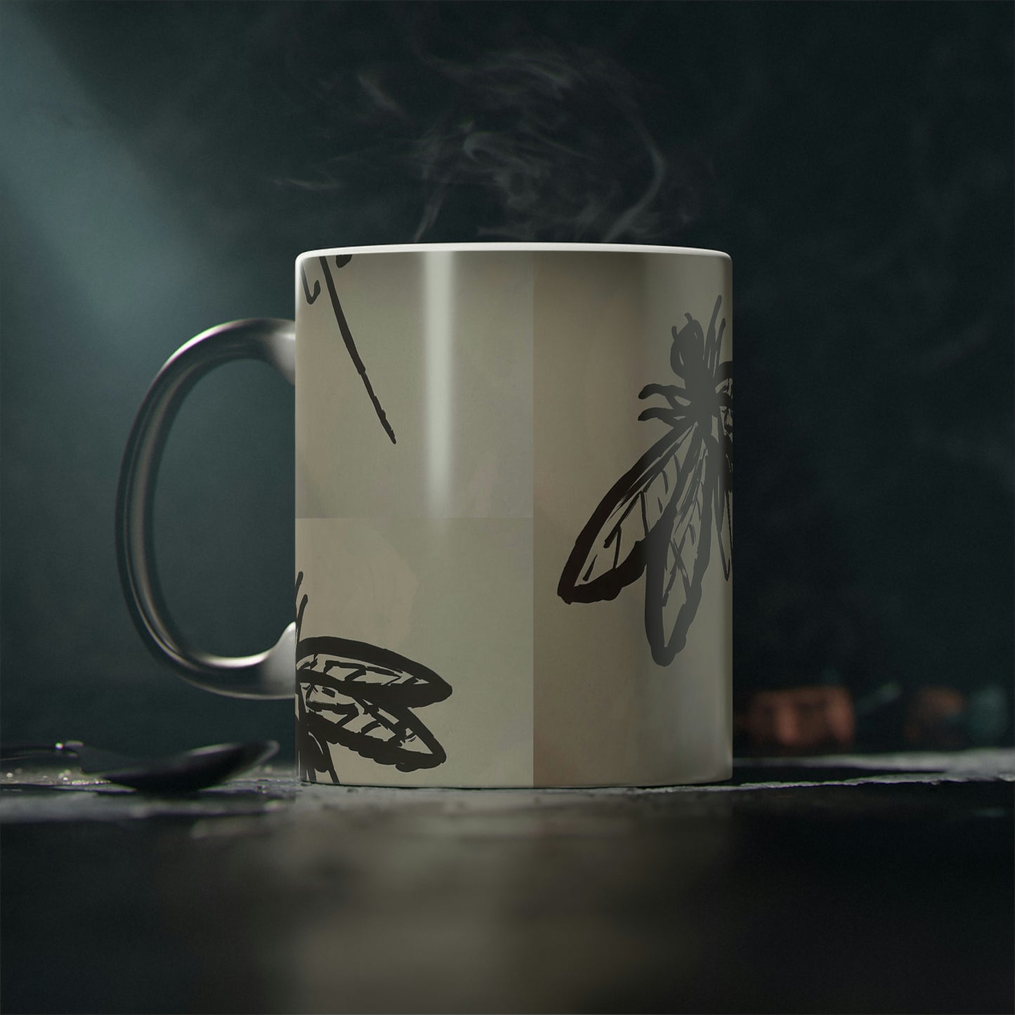 Magic Mug - "Dragonfly print" by Nhuralama Art