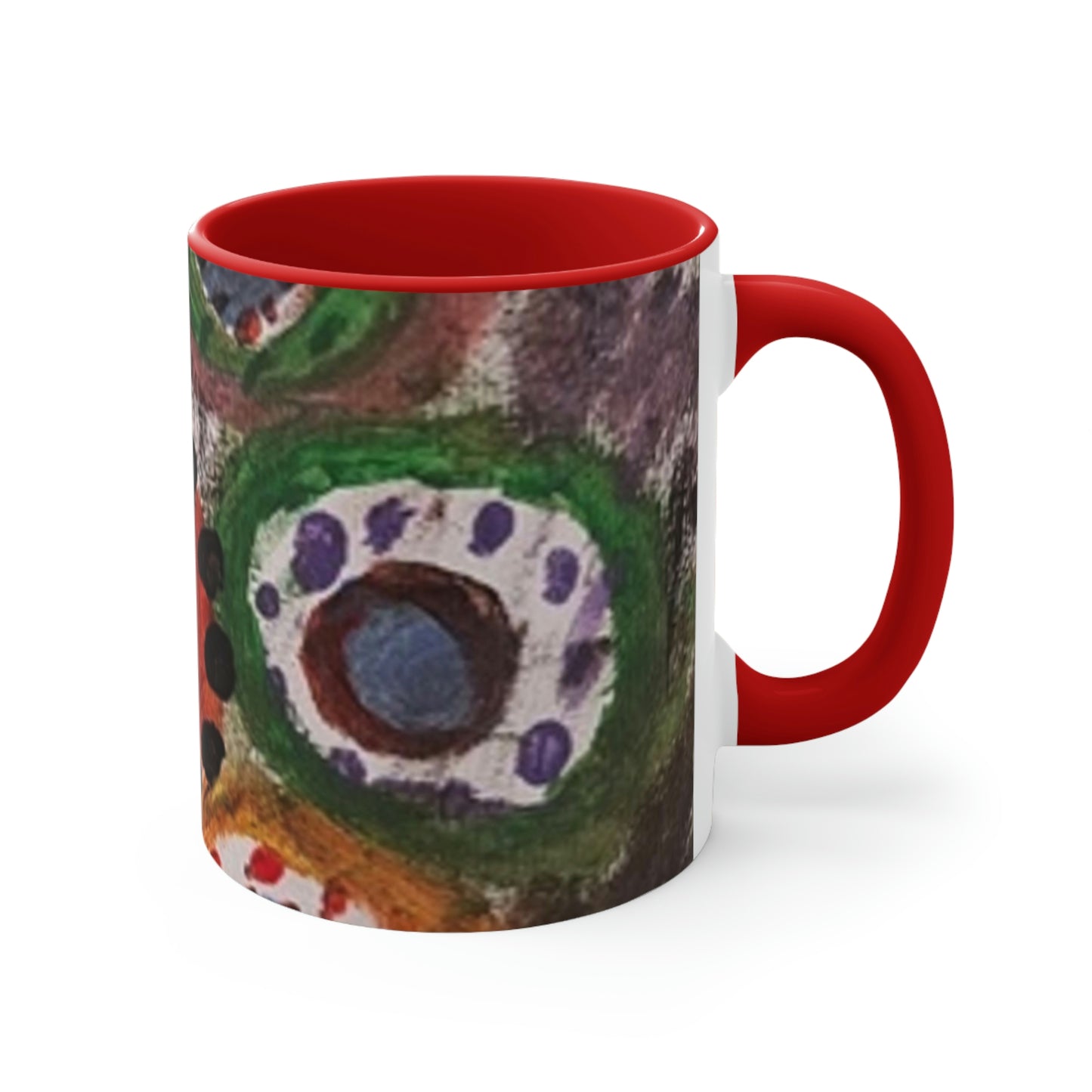 Colorful Accent Mugs with Nhuralama art print design